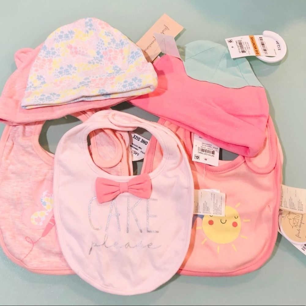NWT Bibs and Hats Bundle